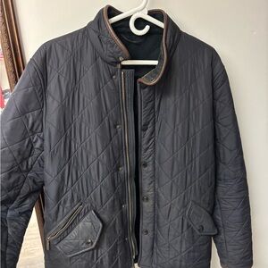 Barbour Men's Quilted Puffer Jacket - Dark Gray